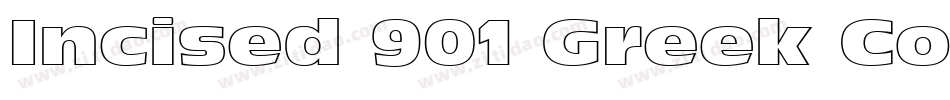 Incised 901 Greek Compact BT字体转换